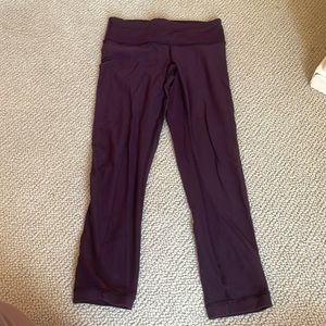 Cropped plum Lulu leggings